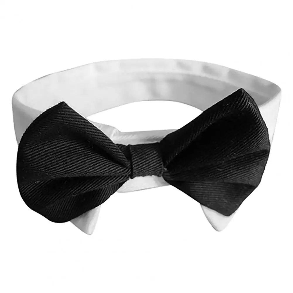 Dog Bow Tie Suit Tuxedo Costume Formal Shirt With Strap Cloth Stylish Pet Clothes Wedding Black Jacket Suit Puppy For Outdoor