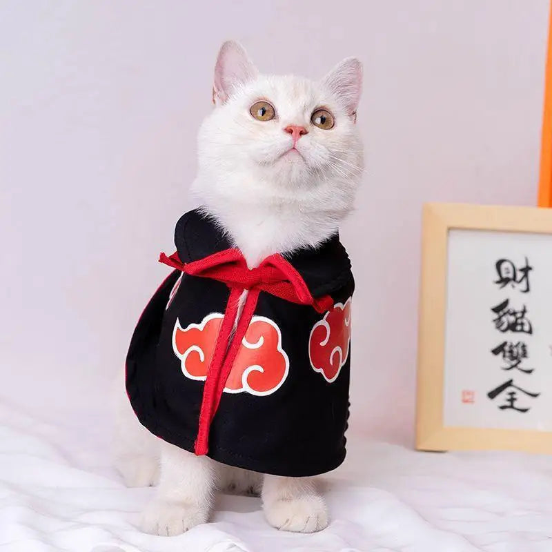 Anime Cartoon Año Nuevo Naruto Mascota Capa Kawaii Gatos y Perros Capa Ropa Teddy Dog Pet Clothes Cute Cosplay Clothing Gift