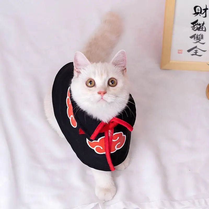 Anime Cartoon Año Nuevo Naruto Mascota Capa Kawaii Gatos y Perros Capa Ropa Teddy Dog Pet Clothes Cute Cosplay Clothing Gift